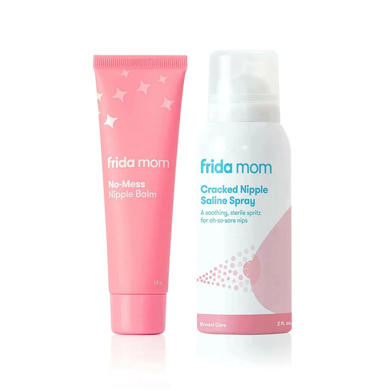Frida Mom Sore Nipple Set (Saline Spray + No-Mess Cream)