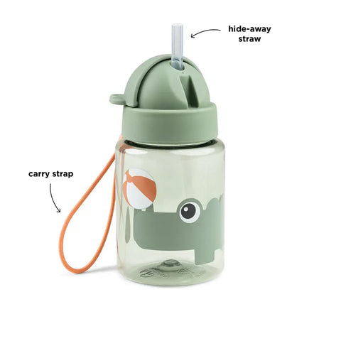 Done By Deer Straw Bottle Playground Green