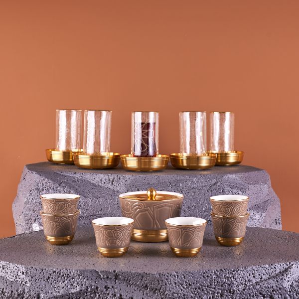 Tea And Arabic Coffee Set -19pcs