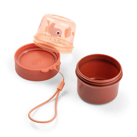 Done By Deer To Go 2-Way Snack Container S Birdee Papaya