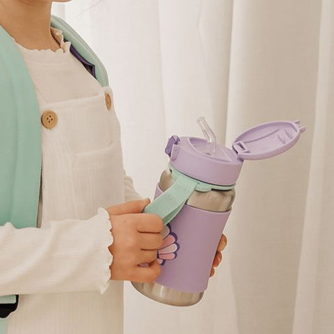Skip Hop Spark Style SS Straw Bottle Seashell