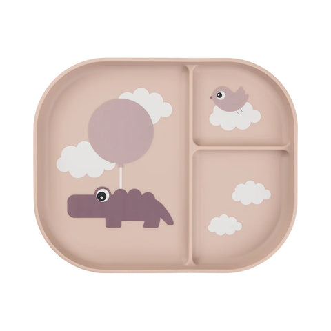 Done By Deer Foodie Compartment Plate Happy Clouds Powder