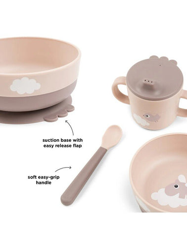 Done By Deer Foodie First Meal Set Happy Clouds Green