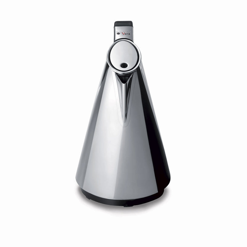 Stylish kettle front view in white background -VERA Easy Kettle - Chrome Casa Bugatti