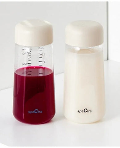 Cream Pink Bottle Airtight Cap (2pcs)