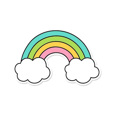 Rainbow / Rainbow Vinyl Placemat Podevache