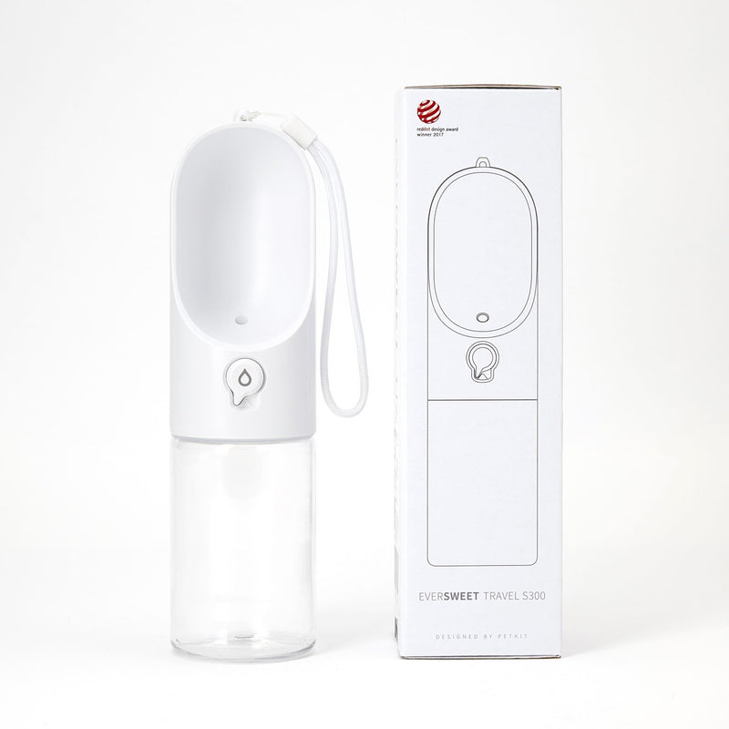 Smart PetKit Water Bottle - White in white background