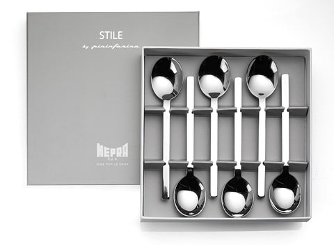 Stile Gift Box 6pcs Coffee Spoons Mepra