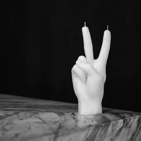 Hand Gesture Candle - Peace