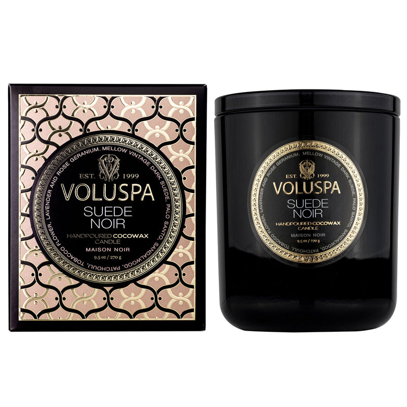 Suede Noir Classic Candle Voluspa