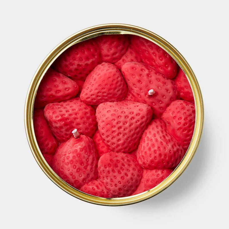 Gourmet Food Candle - Candlecan Ripe Strawberries Candle Hand