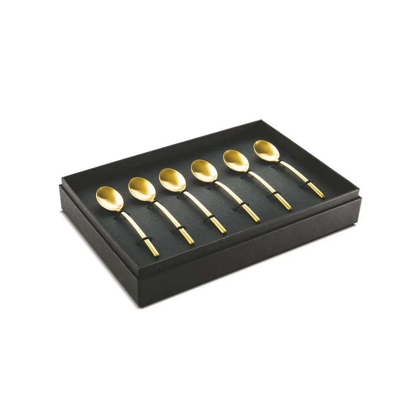 Due 6pcs Coffee Spoons - Ice Oro Mepra