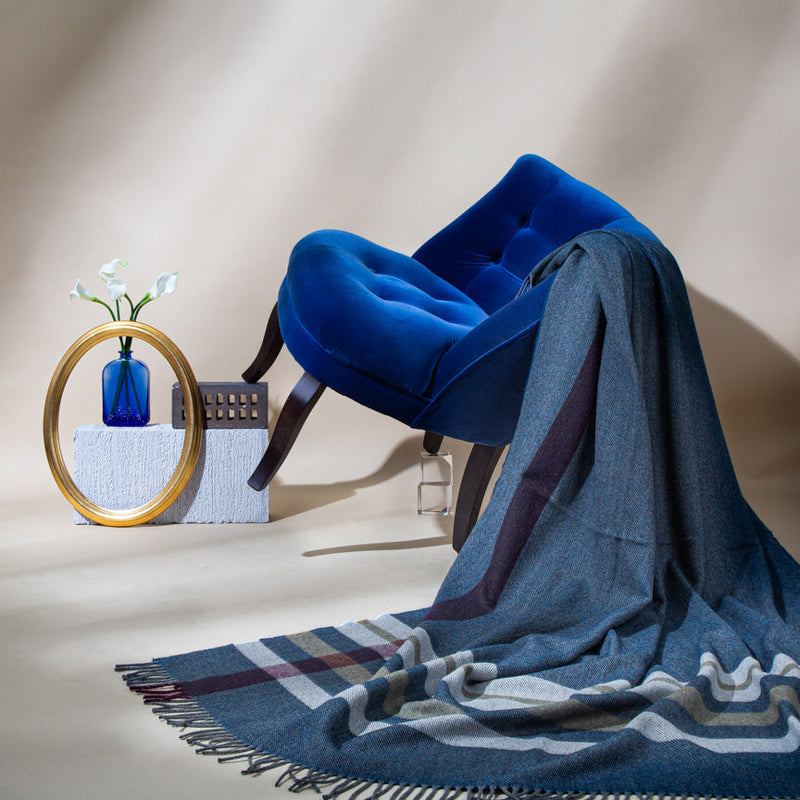 Wonderland Alpaca & Merino Lambswool Blanket - Contemporary Teal