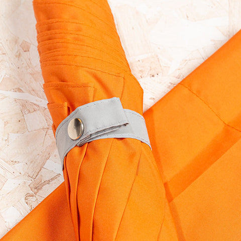 مظلة قابلة للطي مصنوعة في بريطانيا - اللون الرمادي + اللون برتقالي
