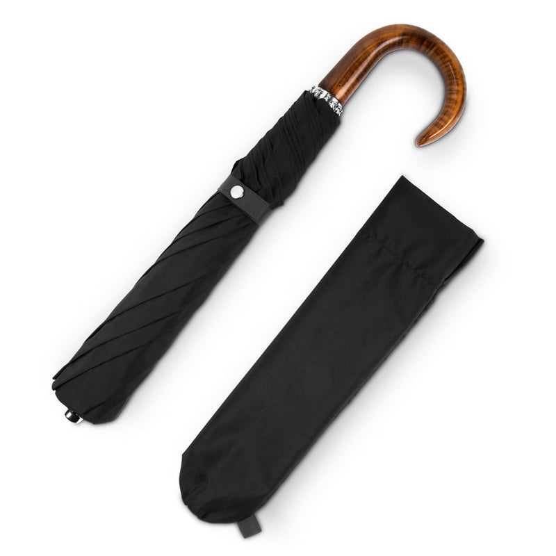 British Folding Umbrella - Black/Charcoal Grey