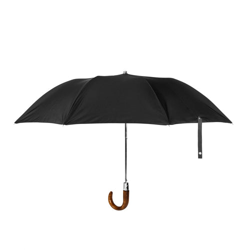 مظلة قابلة للطي مصنوعة في بريطانيا - اللون الأسود + اللون الرمادي الفحمي