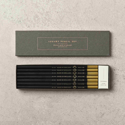 L&L Zodiac Ivory Notebook and Black Pencil Set