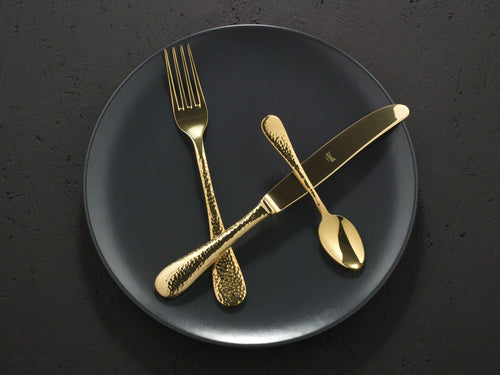 طقم أدوات مائدة الطعام إيبوك 24 قطعة - أورو (لون ذهبي)