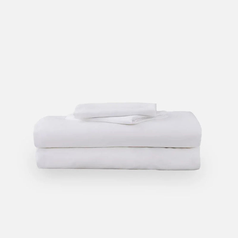 Eucalyptus Super King Bed Sheet Set - White Aeyla