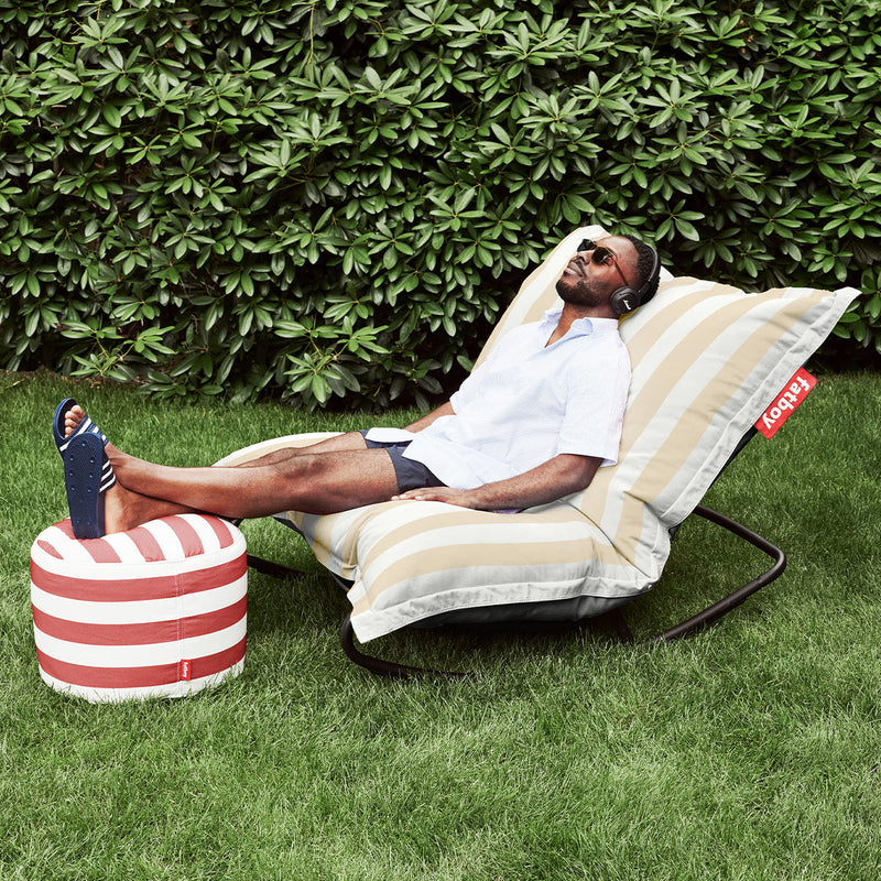 Original Outdoor Beanbag Stripe - Sandy Beige