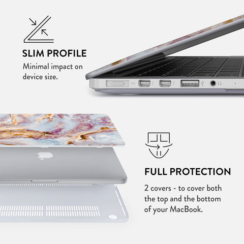 Frozen Leaves MacBook Case (13-16 Series)