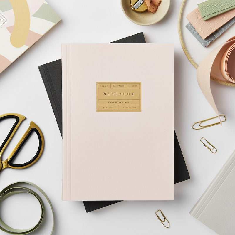 L&L Forest Black Notebook, Lay Flat Notebook in Candy Mustard, Black Pencil Set Katie Leamon