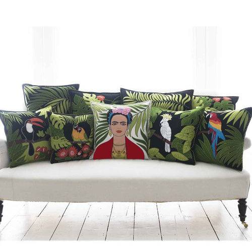 Frida Kahlo Cushion - Cream