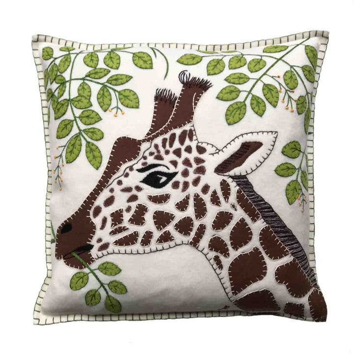 Giraffe Cushion - Cream