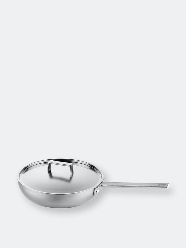Attiva Peltro Pewter Frying Pan with Lid - 26cm Mepra