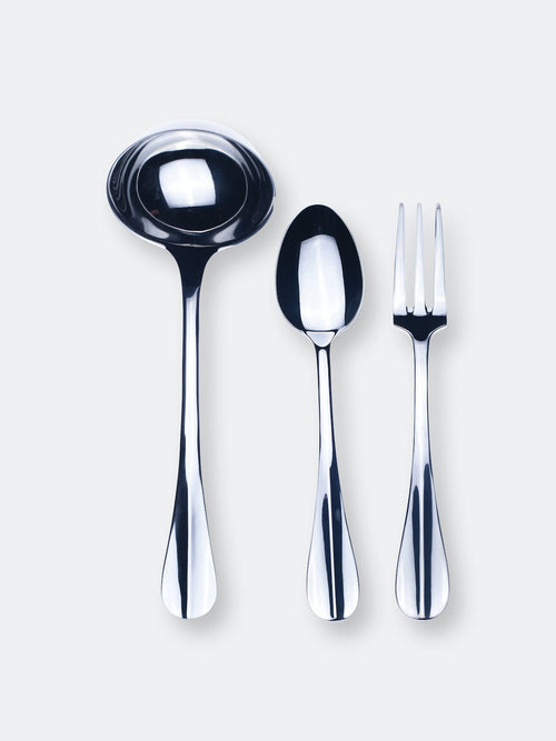 Roma Fork, Spoon and Ladle Serving Set