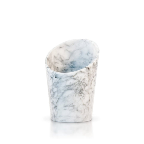 White Carrara Marble Single Glacette