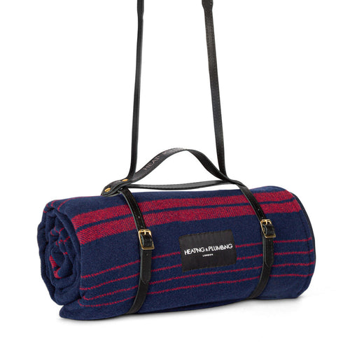 The Wool & Wax Edition Picnic Blanket - Marine Red