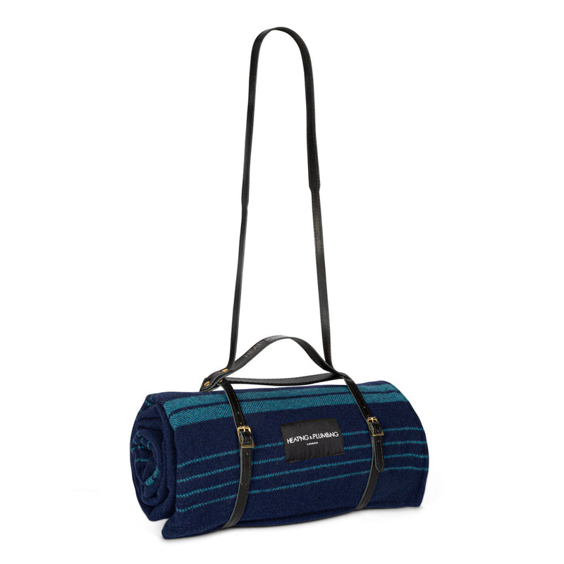 The Wool & Wax Edition Picnic Blanket - Marine Turquoise