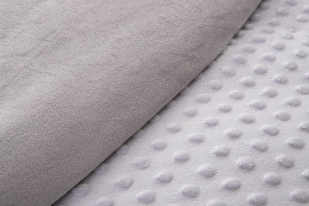The Soft Dotted Fleece Large Weighted Blanket Cover - Minky Aeyla in a close up shot