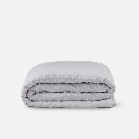 Soft Dotted Fleece Weighted Large Blanket Cover - Minky