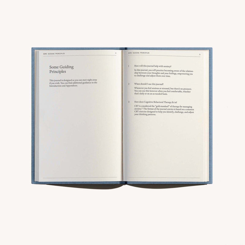 Notes is the The Anti-Anxiety Notebook in white background