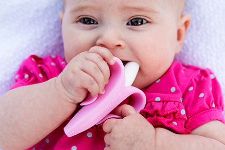 فرشاة أسنان الرضع بيبي بانانا - وردية