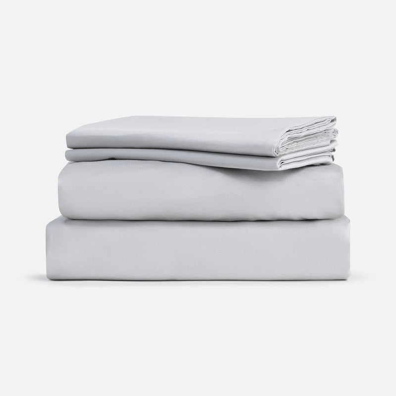 Clean Silver Double Bed Sheet Set - Grey Aeyla