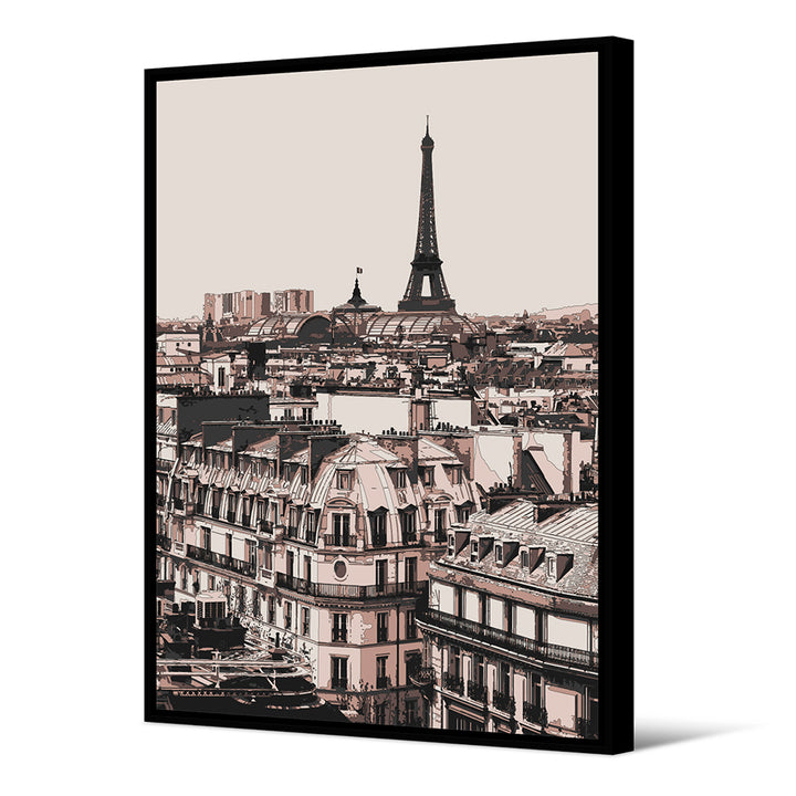 Paris Framed Canvas Podevache