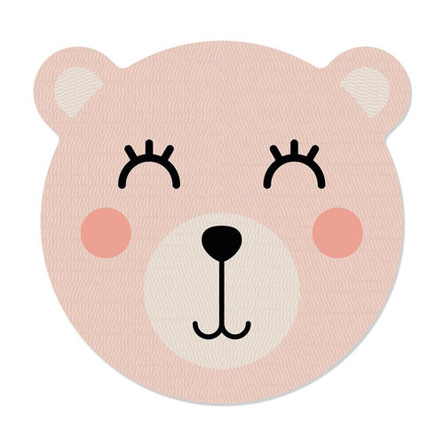 سجادة بولي من الفينيل - الدب الوردي