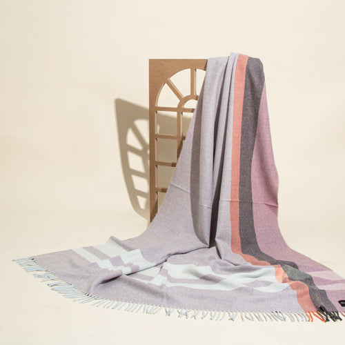 Wonderland Alpaca & Merino Lambswool Blanket - Contemporary Soft Pink