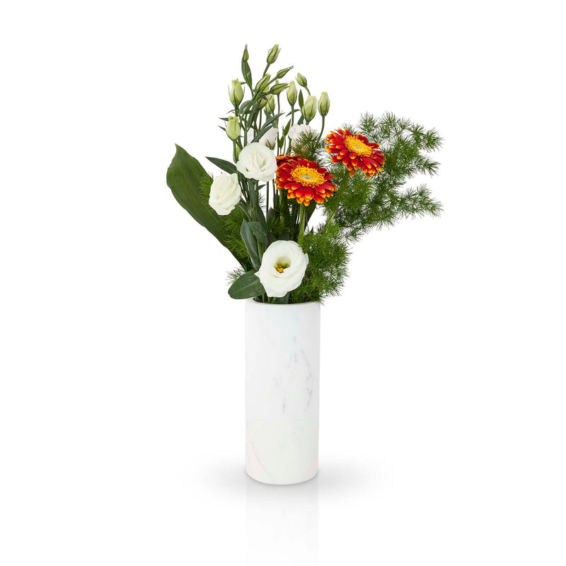 Cylindrical Marble Vase