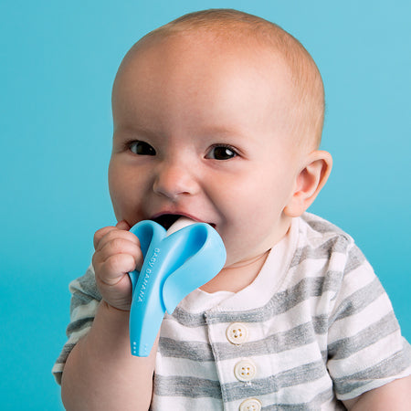 فرشاة أسنان الرضع بيبي بانانا - زرقاء 