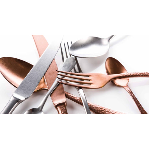 Dolce Vita Fork and Spoon Serving Set - Bronze