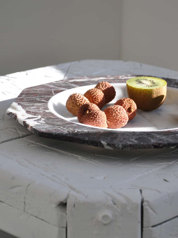 Dinner Plate in Satin Marble