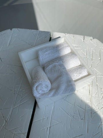 Guest Towel Marble Tray