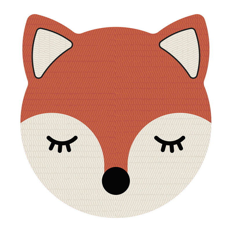 Orange Foxy / Fox Vinyl Placemat Podevache