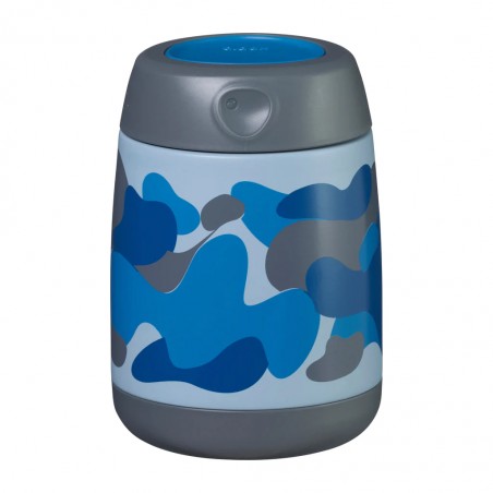Mini Blue Camo Insulated Food Jar (210ml)