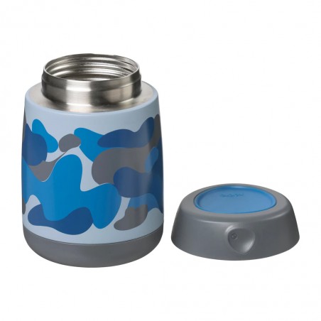 Mini Blue Camo Insulated Food Jar (210ml)