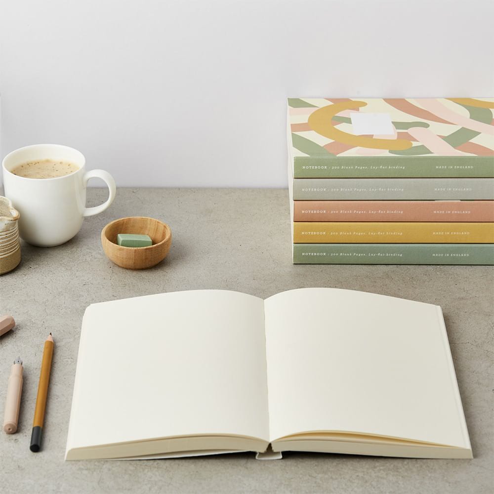 Shop Lay Flat Notebook in Zodiac & Rose with Black Pencil Set